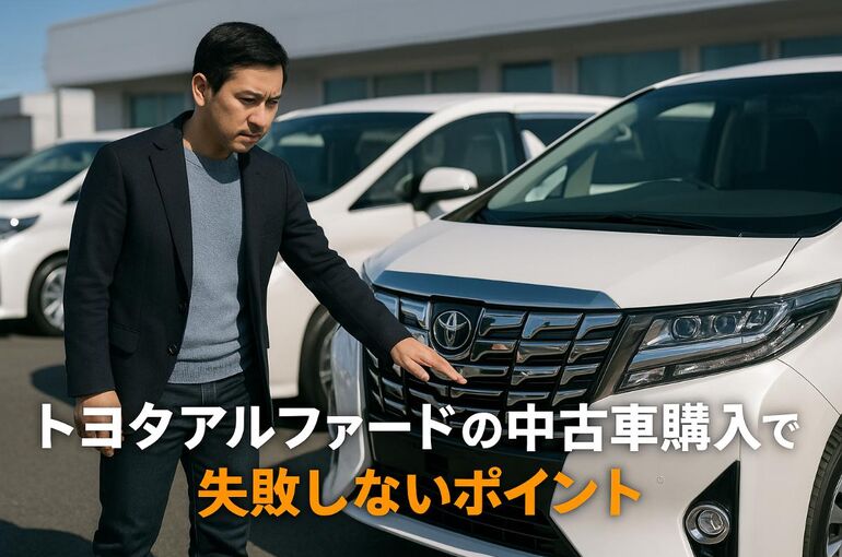 トヨタアルファードの中古車購入で失敗しないポイント