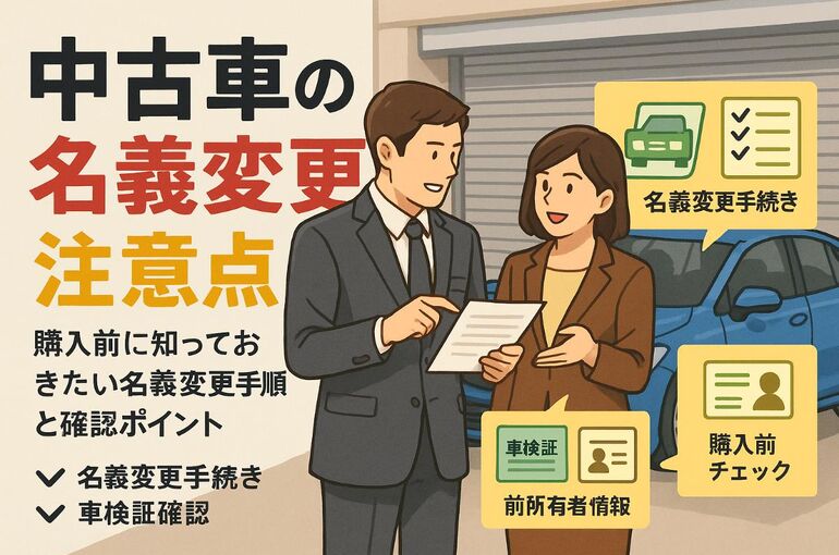 中古車の前の持ち主を知る方法と名義変更の手順・注意点【トラブル回避ガイド】