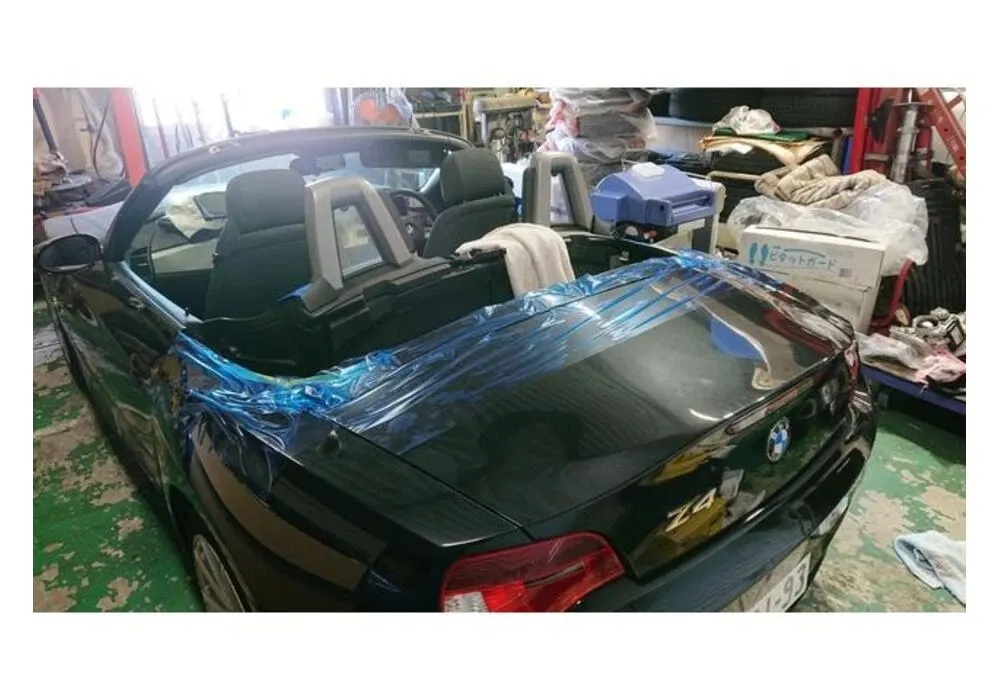 BMW Z4 E85 ソフトトップ 幌 開かないモーター修理交換