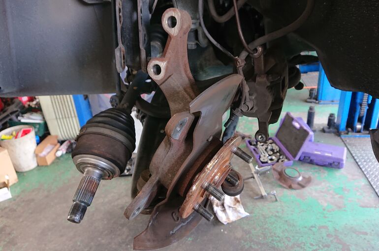 ナックル取り外し